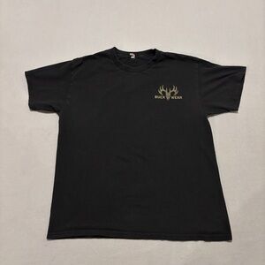 Buckwear‎ T Shirt Size Large Black Canada Dog Goose Y2K Graphic Casual Outdoor